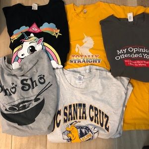 3X Funny 😆 Mens Tee shirts 👕 Bundle of 5